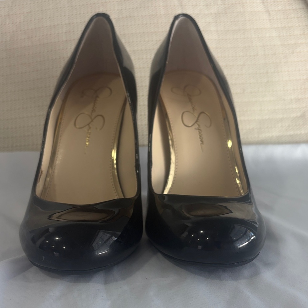 Jessica Simpson Black Patent Heels